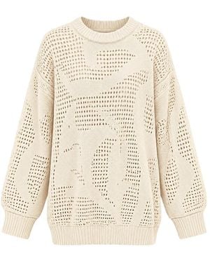Akep Round-Neck Knitwear - Natural