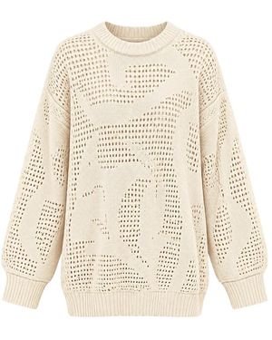 Akep Truien & Vesten ,Katoen Maglieria E Felpe Cotone - Naturel
