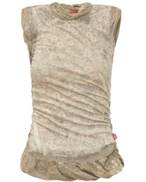 DIESEL Sleeveless Tops - Natural