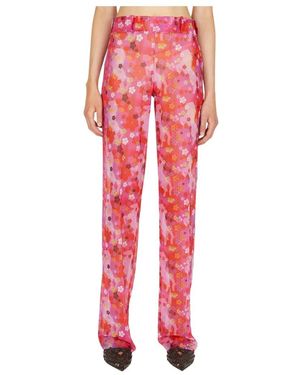 Louise Lyngh Bjerregaard Pony Print Office Hose - Rot