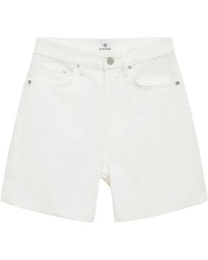 Anine Bing Denim Shorts - White