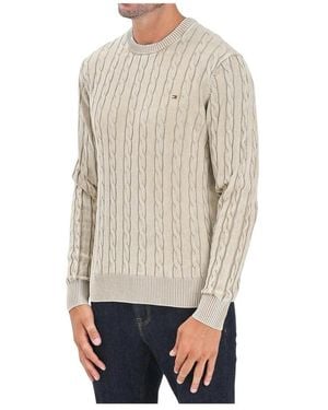 Tommy Hilfiger Round-Neck Knitwear - Neutro