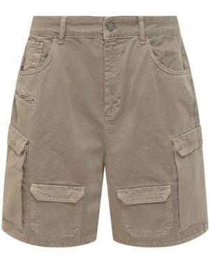 Represent Korte Broeken ,Katoen Loaded Cargo Short - Grijs