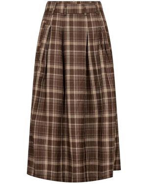 co'couture Midi Rokken - Bruin