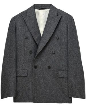 Carven Zweireihiger Taillierter Blazer - Schwarz