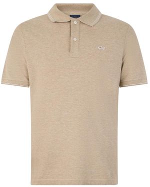 Paul & Shark Tops ,Katoen Katoenen Polo - Naturel