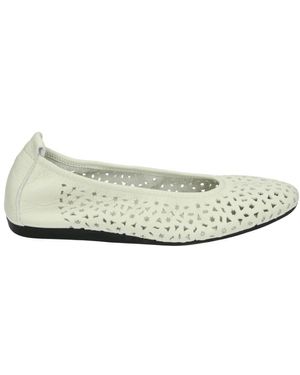 Arche Schoenen ,Leer Ballerina Schoenen Lilly - Wit