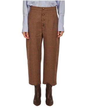 Jejia Cropped Pants - Brown