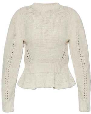 Ulla Johnson Truien & Vesten ,Katoen Aurelie Sweater - Wit