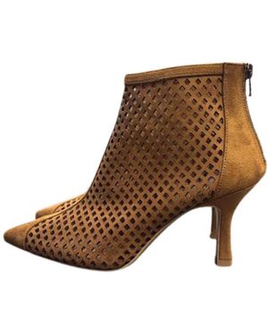 Ovyè Schoenen ,Bruin ,Suède Tronchetto Traforato Lf 2164M198