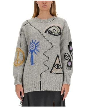 Stella McCartney Round-Neck Knitwear - Grey