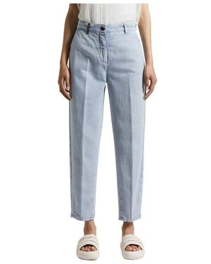Peserico Denim-Karottenhose Aus Stretch-Baumwolle Boule - Blau