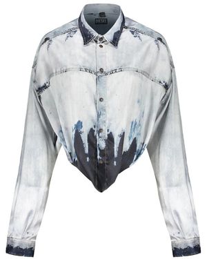 DIESEL Denim Shirts - Azul
