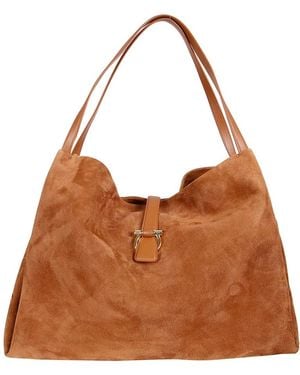 Ferragamo Shopping Bags - Brown
