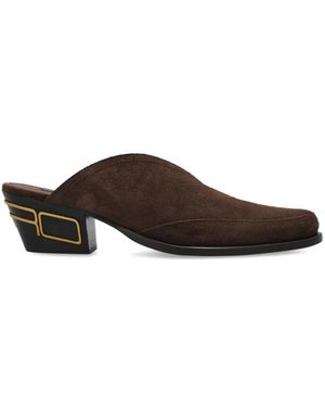 Etro Heeled Mules - Marrone