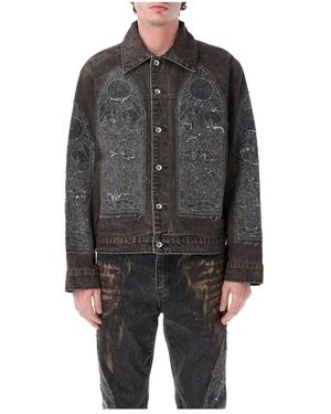 Who Decides War Jassen ,Grijs ,Katoen Mechanic Trucker Jacket