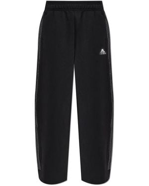 adidas Originals Broeken ,Zwart ,Katoen Teamgeist Rhinestone Trackpants