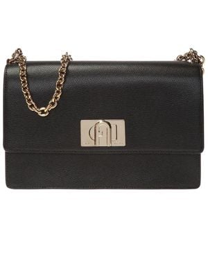 Furla Tassen ,Zwart ,Leer Schoudertas