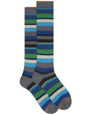 Gallo Ondergoed ,Veelkleurig ,Katoen Lange Sokken Ap 103413 - Blauw