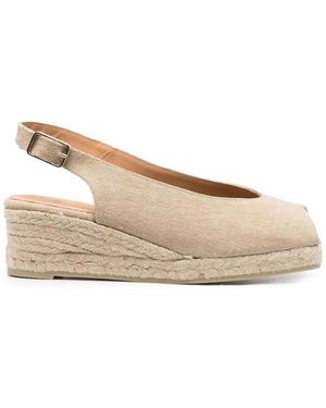Castañer Dosalia Keilabsatz Espadrilles - Natur