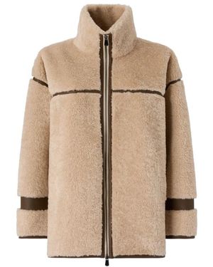 Pinko Faux Fur & Shearling Jackets - Neutro