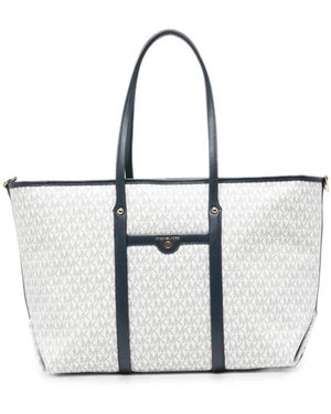 Michael Kors Tassen ,Wit ,Katoen Beck Grote Logo Tote Bag