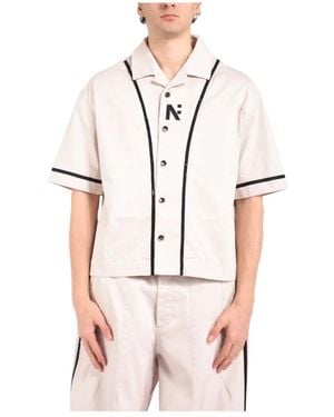 Nine:inthe:morning Short Sleeve Shirts - White
