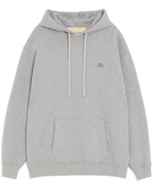 Valentino Hoodies & Sweatvesten ,Grijs ,Jersey Felpa
