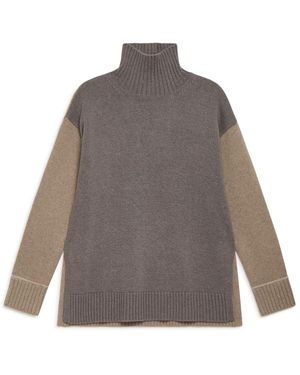 Maliparmi Stylischer strickpullover für frauen - Grau