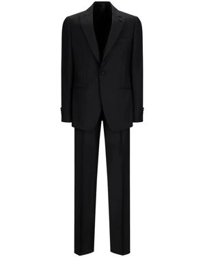 Lardini Single Breasted Suits - Negro