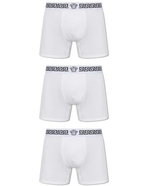 Versace Ondergoed ,Wit ,Katoen Drie Boxershorts