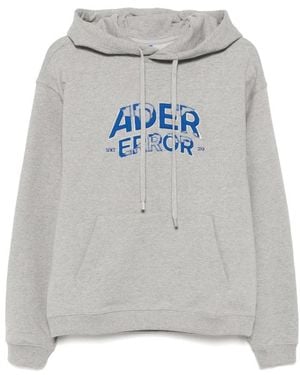 Adererror Embroidered Logo Hoodie - Grau