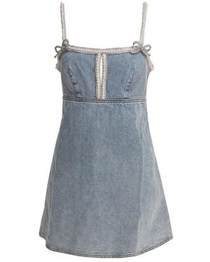 Self-Portrait Short Dresses - Blu