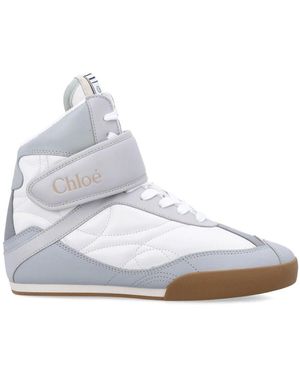 Chloé Hoher sneaker für frauen mit innenkeil - Weiß