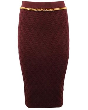 Elisabetta Franchi Pencil Skirts - Red