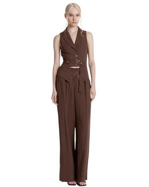 SIMONA CORSELLINI Vests - Marron