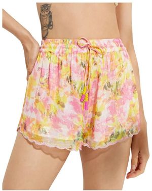Rococo Sand Nesh Floral Shorts - Pink