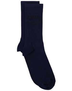Iceberg Blaue baumwollsocke mit piquet-logo seit 1974