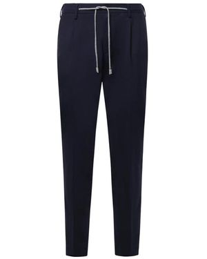 Eleventy Slim-Fit Trousers - Azul