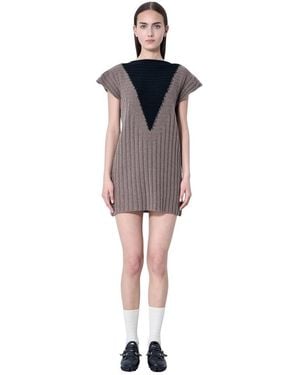 Kiko Kostadinov Knitted Dresses - Brown