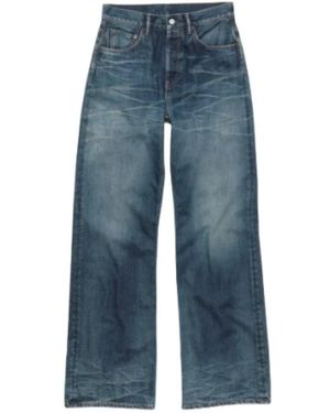 Acne Studios Jeans ,Blauw ,Katoen Loose Fit Jeans