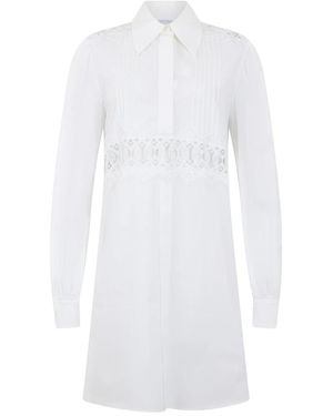 Alberta Ferretti Shirt Dresses - White