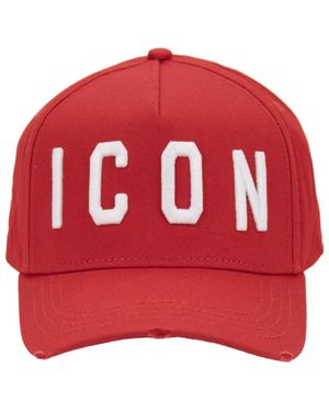DSquared² Accessoires ,Rood ,Katoen Baseballpet