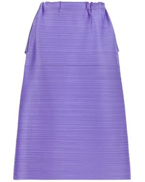 Issey Miyake Midi Skirts - Purple