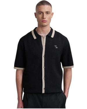 Filling Pieces Strickhemd Gärtner Schwarz