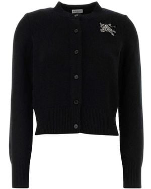 Burberry Wolmix Vest - Zwart