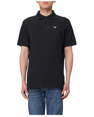 Barbour Polo Shirts - Black