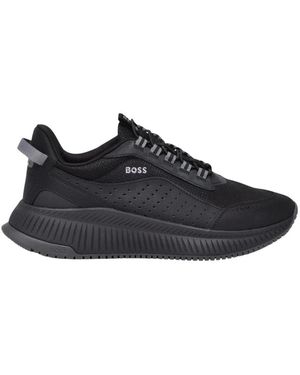 HUGO Sneaker Stretch - Zwart