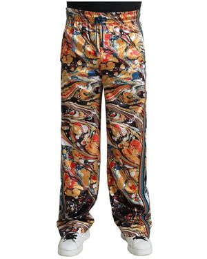 Dolce & Gabbana Straight Trousers - Multicolore