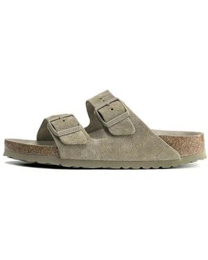 Birkenstock Faded Khaki Sandalen Regular Fit - Groen